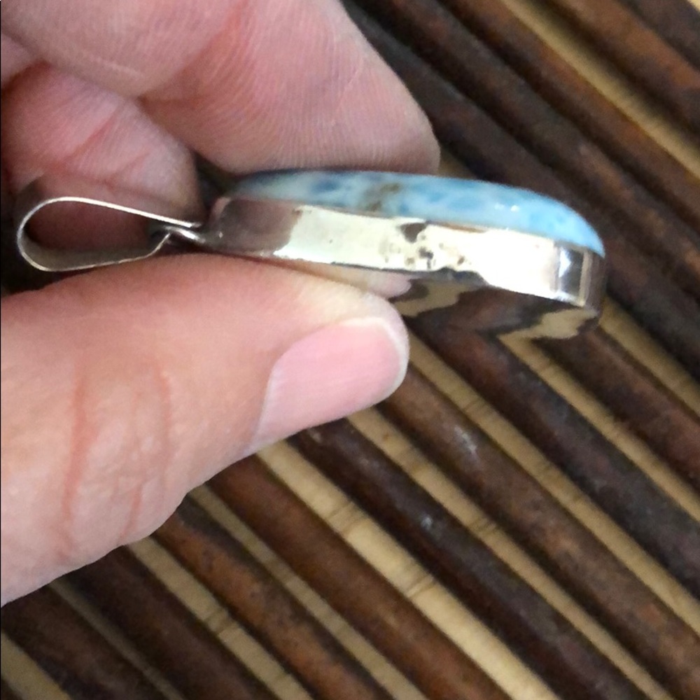 Sterling Silver Larimar Pendant - Picture 5 of 6